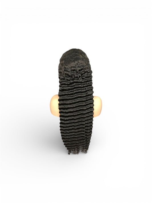 Virgin Vietnamese Deep Wave 5X5 Closure Wig